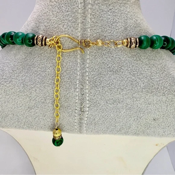 Artisan Green Malachite & Blue Cloisonné - Picture 4 of 6